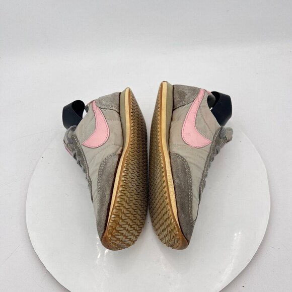 Vintage Nike Training Women Size 5 Grey Pink Suede Sneakers Made in Philippines - Picture 9 of 15